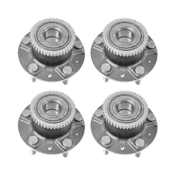 KAIHUIXING 4pcs - Wheel Hub Assembly Rear Left Right Without ABS for Ford for Probe 2.0L/2.5L 93-97,for Mazda for MX-6 2.0L/2.5L 93-97,for Mazda 626 2.0L/2.5L 93-02