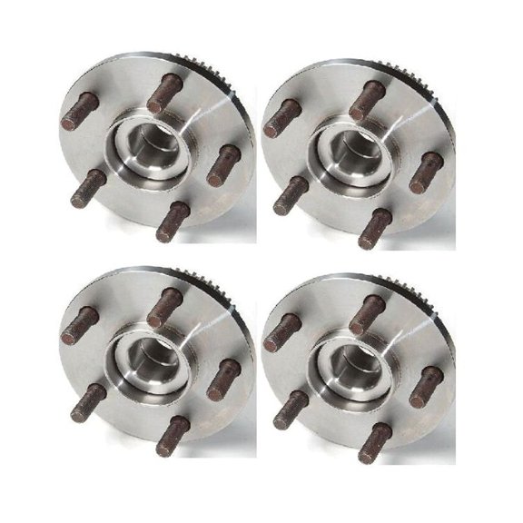 KAIHUIXING 4pcs - Wheel Hub and Bearing Assembly Set Front Left Driver and Right Passenger Side ABS Kit for Ford for Thunderbird 3.8L 1989-1990