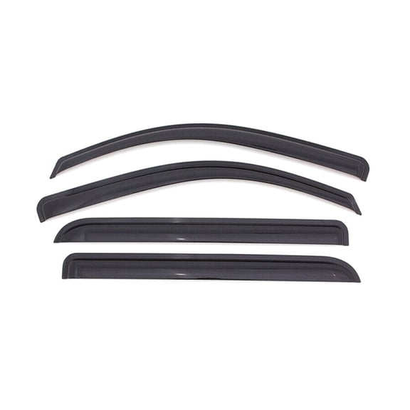 KAIHUIXING Acrylic Tape on Window Visors Rain Sun Guard 4pc Front Rear Left Right for VW for Jetta 1999-2005 4pc Smoke/Tinted Slim Style -WD-VWJ99