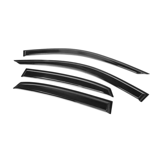KAIHUIXING Acrylic Window Visors Rain Sun Guard Deflector Front Rear Left Right - for Audi for A3 2014-2019 for RS3 2017-2019 for S3 2015-2019 4pc Smoke/Tinted Slim Style 2.0mm-Thickness
