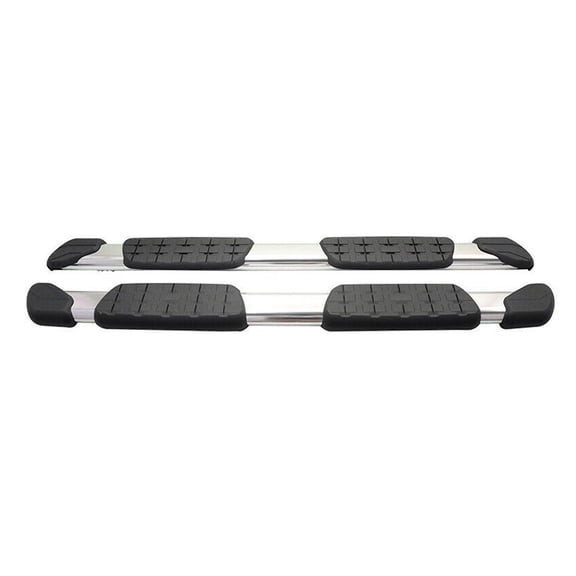 KAIHUIXING Aluminum Side Step Bar Rail Running Board Double Cab Left Right for Toyota for Tundra 2007-2021 82 Inches-Length Black&Silver Style Round,Oval,Rectangular,Triangular-Shape