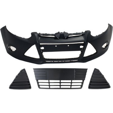 Front Bumper Grille Set For 2012-2014 Ford Focus S/SE - FO1038114 FO1039114
