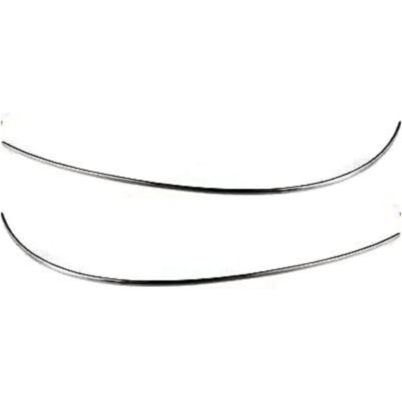 KAIHUIXING Bumper Trim for Buick for Century Limited 1997-2002 2004-2005 & Custom 1997-2005 Front Bumper Mldg Plastic Chrome 2pcs GM1058192 10269360