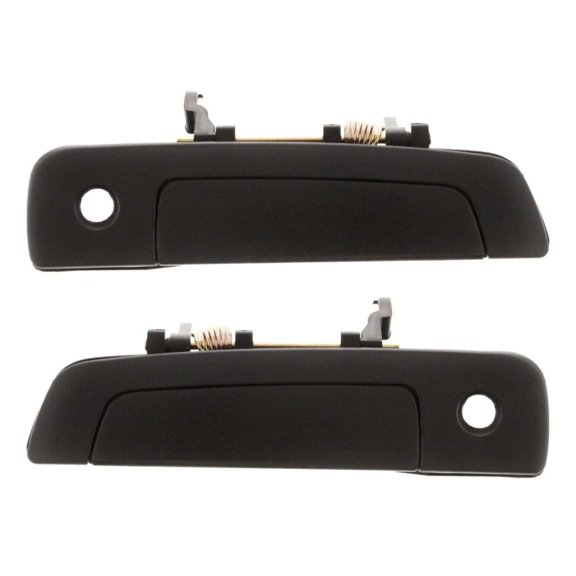 KAIHUIXING Car Door Handle Exterior Front Left Right 2pcs Black Textured Black Plastic with Key Hole for Mirage for Lancer for Galant for Eclipse for Stratus for Sebring MR777049 MI1310104
