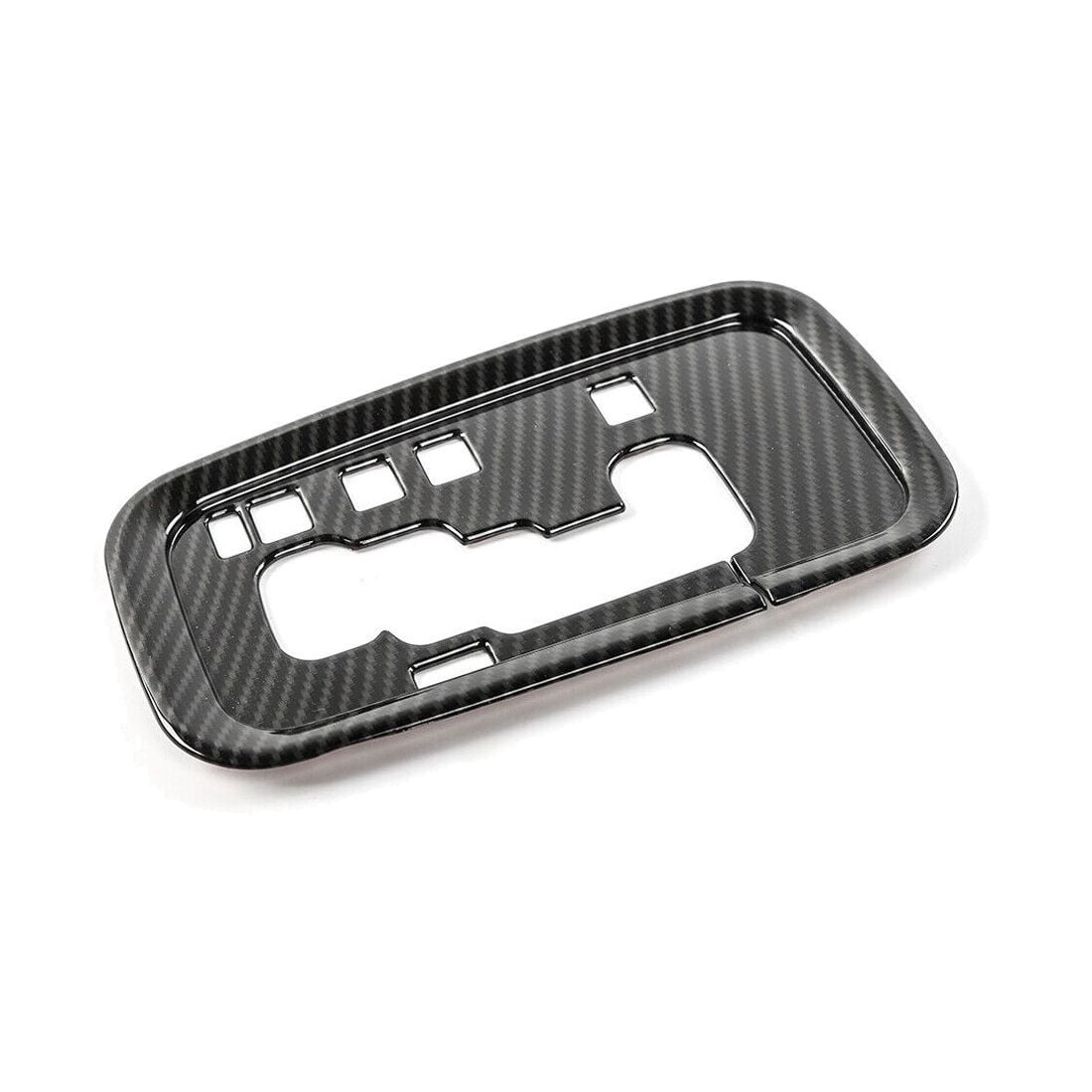KAIHUIXING Carbon Fiber Gear Shift Panel Decor Cover Trim Frame Front 1 Pieces/Set for Jeep for Wrangler 2007-2018 for Wrangler JK 2018 CFGSPDCTFF2JWJ