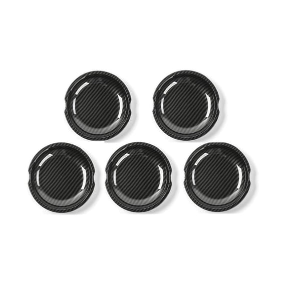 KAIHUIXING Carbon Fiber Trunk Car Door Handle Bowl Cover Trim Set + M Front Left Side Front Right Side Rear Left Side Rear Right Side Rear for Jeep for Wrangler 2007-2017 for Wrangler JK 2018