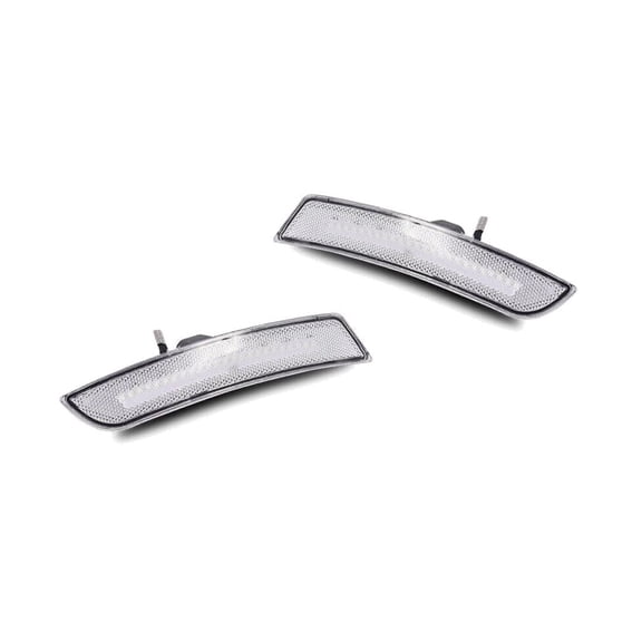 KAIHUIXING Clear Front Bumper Side Marker Amber Lights ABS Housing Bulbs 2016-2021 for Chevy for Camaro RS 2016-2019 & LT/SS 2016-2021 & LS/ZL1 2017-2021 & LT1 2020-2021 W5W (168)-Bulb Shape Code