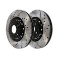 thumbnail image 1 of KAIHUIXING Front Drilled Slotted Brake Rotors 2 for MKT for MKS for Taurus for Special Sedan for Interceptor Utility for Interceptor Sedan for Flex for Explorer, 1 of 9