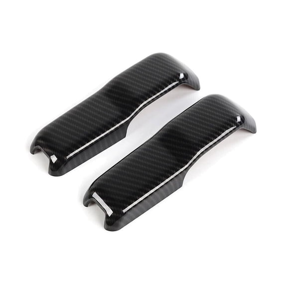 KAIHUIXING Front Engine Hood Decoration Trim Cover 18+ Carbon Fiber 2pcs/Set for Jeep for Wrangler Rubicon/Sport S/Unlimited Rubicon/Unlimited Sahara/Unlimited Sport/Unlimited Sport S 18-19