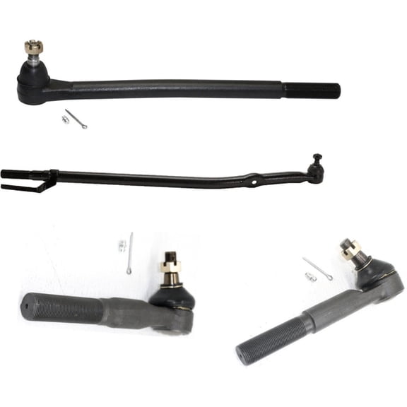 KAIHUIXING Front Inner Outer Left Driver and Right Passenger Side Steering Tie Rod End for Ford for Excursion 2000-2005 for F250 1999 & SuperDuty 1999-2007 for F350 SuperDuty 1999-2007