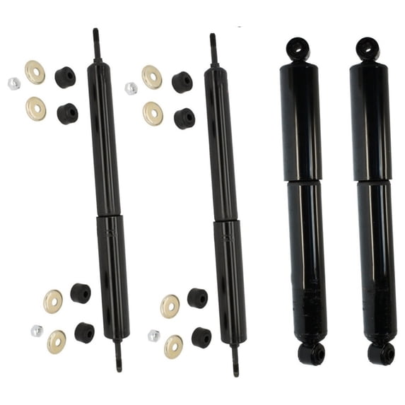 KAIHUIXING Front Rear Side Shock Absorbers Kit for Chevy for C4500 Kodiak 6.6L/8.1L 2003-2009,for GMC for C5500 Topkick 6.6L/8.1L 2004-2007 BFJG-48166-168