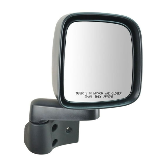 KAIHUIXING Front Right Side Manual Folding Black Textured Rearview Assembly Pair Set Door Mirror for Jeep for Wrangler X at 2003 & 65th Anniversary Edition/X 65 Aniversario 2006