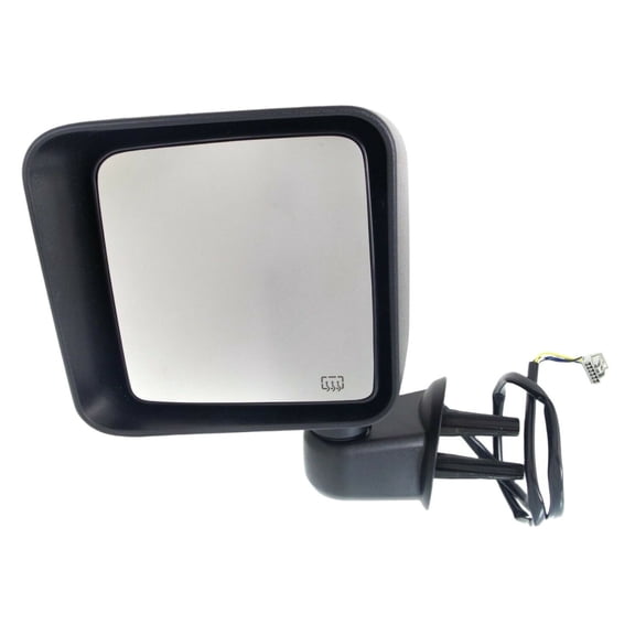 KAIHUIXING Left Driver Side Power Manual Folding Black Textured Heated Replacement Door Mirror for Jeep for Wrangler Rubicon/Sahara/Sport/Unlimited Rubicon/Unlimited Sahara/Unlimited Sport 2014
