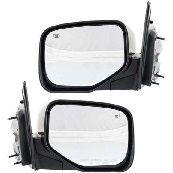KAIHUIXING Mirror Set of 2 for Honda for Ridgeline RT/RTL/RTS 06-14 & RTX 07-08 & EX-L 08-11 & VP 09-13 & DX 09-14 & Sport 12-14 Heated Primed Left and Right Without Auto-Dimming Paintable