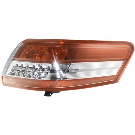 KAIHUIXING Outer Right Passenger Side Red Clear Lens with Bulb Assembly Lamp Replacement Turn Signal Tail Light Taillight for Toyota for Camry 2010-2011 16543417