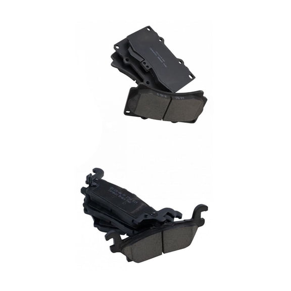 KAIHUIXING Posi Ceramic Brake Pads Front & Rear Set Kit for Hummer for H3 3.7L 2007-2010 & 5.3L 2008-2010 for H3T 3.7L/5.3L 2009-2010 BFA13032