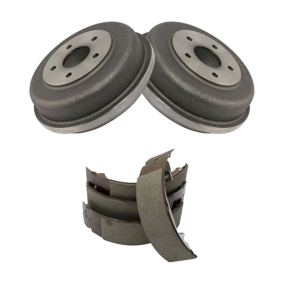KAIHUIXING Rear Brake Drum & Shoe Kit Set 5 Lug-Wheel Lug Count for Ford for Transit Connect 2010-2013