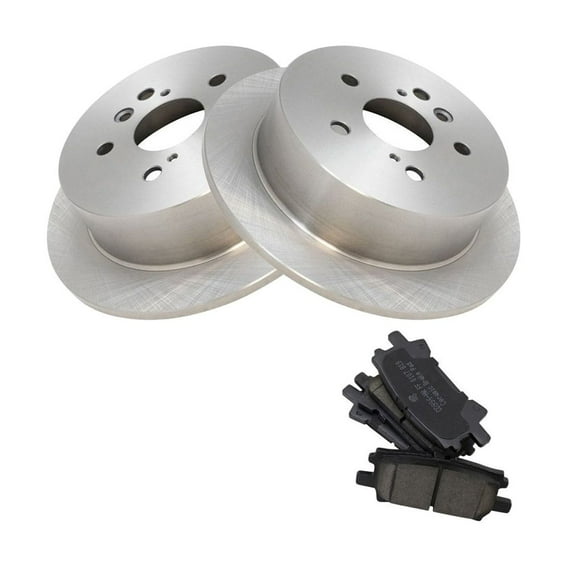 KAIHUIXING Rear Disc Brake Pad & Rotor Kit W for Lexus for RX330 3.3L 2004-2006 for RX350 3.5L 2007-2009 for RX400h 3.3L 2006-2008,for Toyota for Highlander 2.4L/3.3L 2004-2007
