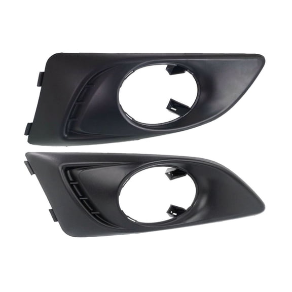 KAIHUIXING Set of 2 Left Light Cover + Right Fog Light Lamp Hand Textured for Chevy for Sonic LS/LT/LTZ 2012-2016