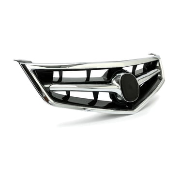 2-Piece Front Bumper Grille Trim Set For 2004-2005 Acura TSX – Center & Lower Chrome, OEM Look