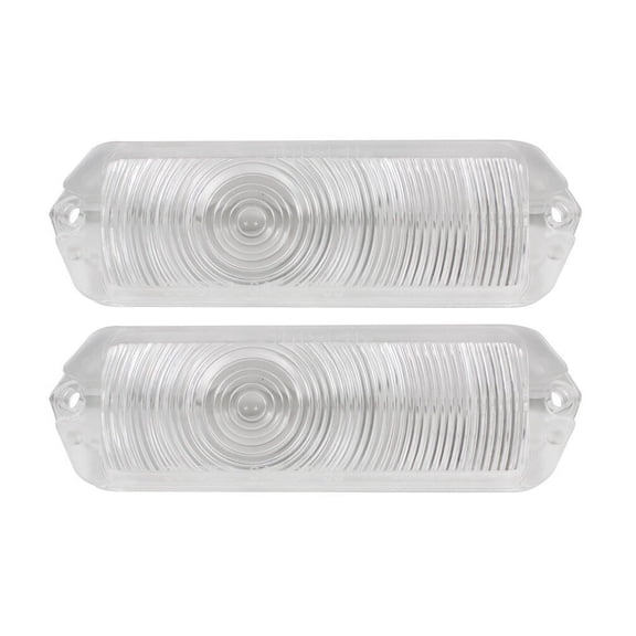 KAIHUIXING for Chevy for Bel Air All 1963 for Biscayne Base 1963 for Impala All 1963 63 Parking Light Lens Clear Made in the Front Left Right