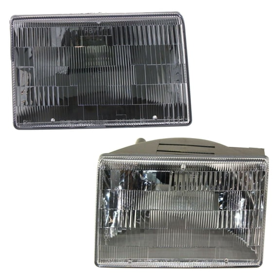 KAIHUIXING for Jeep for Grand Cherokee 1993-1998 2pcs Headlight Left and Right Clear Lens CH2503104