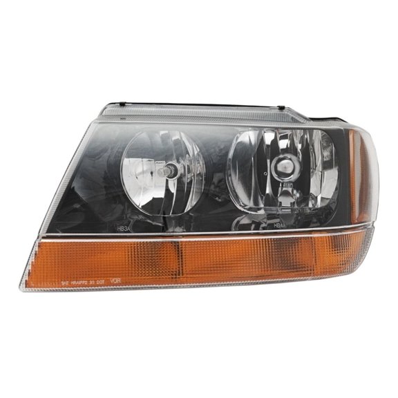 KAIHUIXING for Jeep for Grand Cherokee 1999-2004 1pc Headlight Left Clear Lens Black Interior CH2502138