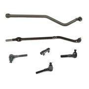 KAIHUIXING for Jeep for Grand Cherokee 4.0L 1993-1998 Tie Rod Rods Track Bar Steering 6pc Connector Fitting Mounting Hardware Front ES3094L ES3095R