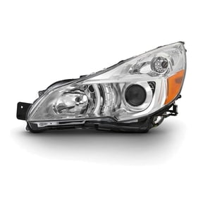 KAIHUIXING for Subaru for Outback 2013-2014 Headlight Headlamp Driver Side Left Chrome-Housing Heavy Duty Polycarbonate-Lens -Lighting Technology