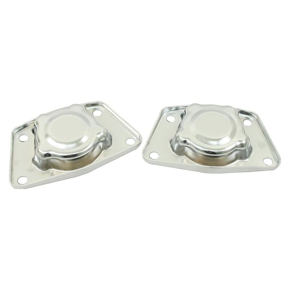 KAIHUIXING for VW for Beetle 1950-1968 Swing Axle Torsion Caps Cover Set of 2 Left & Right Chrome Pair