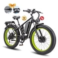 thumbnail image 1 of KAIJIELAISI Electric Bike for Adults Dual Motor AWD Mountain Electric Bicycles 52V 26AH Removable Lithium Battery, 26" 4.0 inch Fat Tire Ebike E-Bike for Adults UL2849., 1 of 7