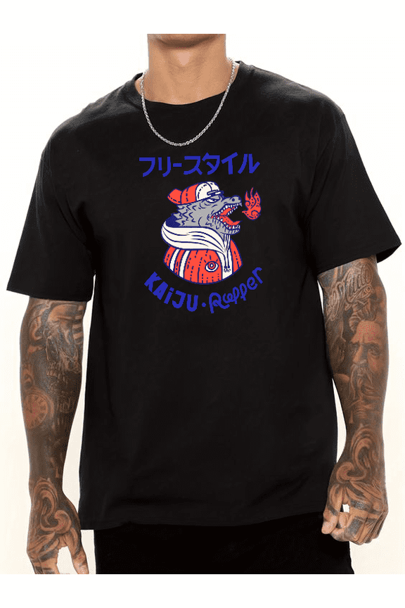KAIJU RAPPER Cotton casual T-shirt