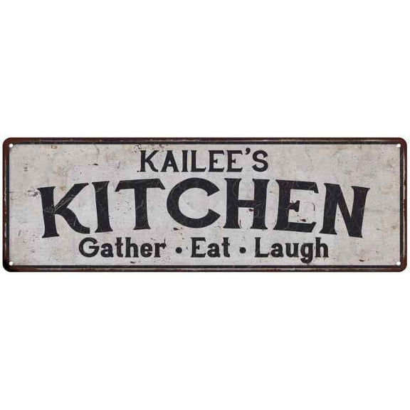KAILEE's Kitchen Rustic Chic Decor Gift 6x18 Sign 106180051502