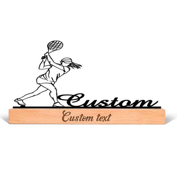 KAINSY Custom Name Plate for Desk, Metal Basketball Sign Wood Holder, Custom Plaque Name Plates for Desks, Office Decor for Women, Custom Office Gifts, Desk Decor for Athletes Coworkers Employees