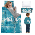 thumbnail image 1 of KAINSY Custom Name Toddler Nap Mat, Personalized Kids Sleeping Mat for Daycare, Nap Mats for Preschool with Pillow and Blanket, Rolled Sleeping Bag for Boys, Girls, Sleepover, Kindergarten, 1 of 8