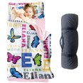 thumbnail image 1 of KAINSY Customized Toddler Nap Mat, Nap Sacks for Infant Child, Baby Butterfly Nap Mats with Pillow Blanket, Personalized Name Nap Mats for Preschool Kindergarten Girls, Easy Roll Up, 1 of 8