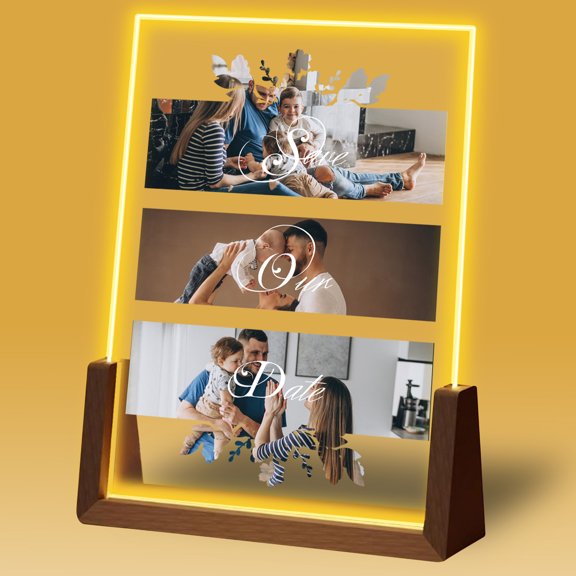 KAINSY Graduation Personalized Photo Night Light, Customized Picture Frame Gift for Graduates, Class of 2025 Graduation Gift, Perfect for Celebrating Accomplishments(Horizontal6x8inches)