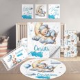 thumbnail image 1 of KAINSY Personalized Baby Crib Bedding Set,5 Pcs Custom Name Bedding Crib Sets for Girls Boys - Nursery Bedding Sets for Crib,Soft Toddler Crib Sets for Customized Gifts,(Fixed Size), 1 of 8