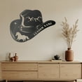 thumbnail image 1 of KAINSY Personalized Cowboy Metal Sign, Western Wall Decor, Rustic Cowboy Hat Wall Art, Metal Outdoor Wall Art, Rustic Country Western Decor for Bedroom Living Room Bathroom, Customized Gifts Color07, 1 of 7