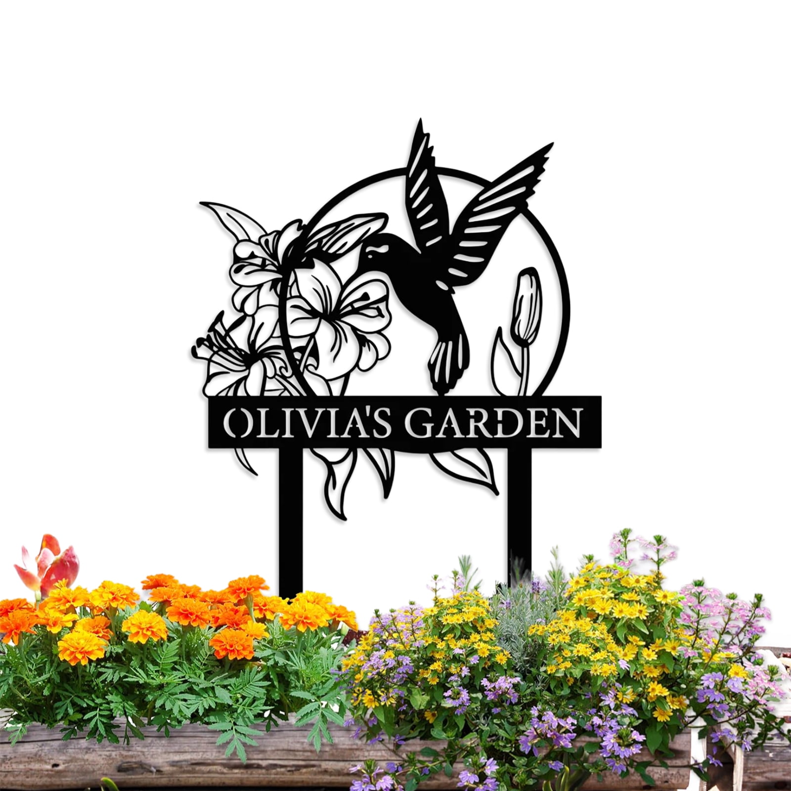 KAINSY Personalized Garden Signs | Garden Stake Metal Sign | Custom ...