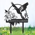 thumbnail image 1 of KAINSY Personalized Metal Garden Sign, Custom Garden Decor, Custom Yard Art Sign, Outdoor Gardening Home Decor, Garden Stake Gifts for Gardeners(10inches), 1 of 9