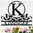 thumbnail image 1 of KAINSY Personalized Metal Signs | Metal Name Sign | Split Letter Monogram | Home Decor Sign | Metal Wall Art | Last Name Sign | Outdoor Decor Sign | Personalized Wedding Gift | Housewarming Gift, 1 of 8