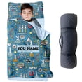 thumbnail image 1 of KAINSY Personalized Toddler Nap Mat for Boys–Laboratory Ware Pattern, Custom Name Nap Mats with Removable Pillow, Roll-Up Sleeping Mat for Kids Preschool, Daycare, Travel, Kindergarten, 1 of 4