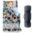 thumbnail image 1 of KAINSY Personalized Toddler Nap Mat - Custom Name Tractor Theme Sleeping Bag, Soft and Durable Slumber Bag for Kids, Perfect for Daycare, Preschool, and Cozy Naps at Home or On-the-Go, 1 of 4