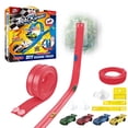 thumbnail image 1 of KAIPARA Race Track Toy for Kids, 12.8 ft Flexible Car Track Set with 360° Rotating Track, 4 Pull-Back Cars & Suction Cups, Portable Race Car Play Set, STEM Gift for Boys and Girls Ages 3+, Red, 1 of 10