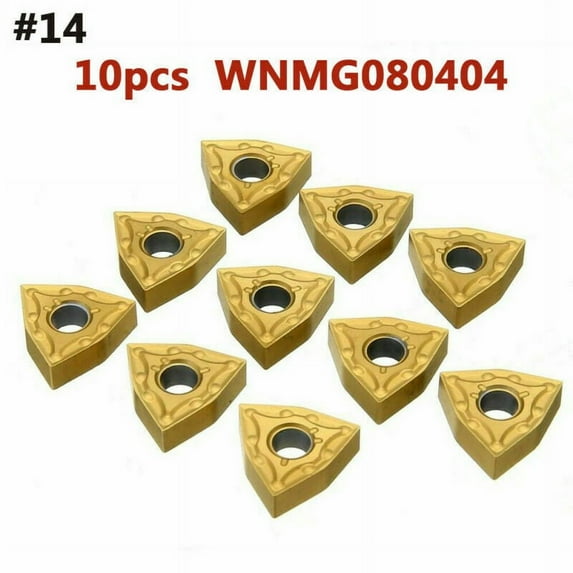 KAIRUITE 10pcs 40 Types CNC Carbide Tips Inserts Blade Cutter Lathe Turning Tool + Box TU