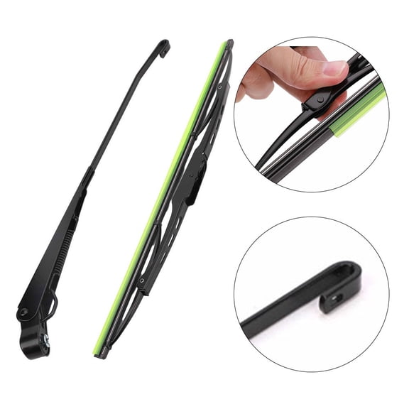 KAIRUITE 12V Universal Windshield Wiper Kit with 400mm Wipers and Blades For Boat RV