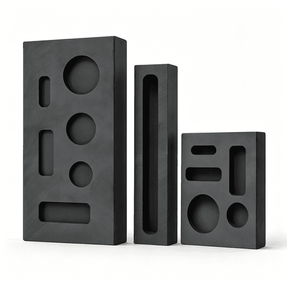 KAISA 3 Sizes Graphite Casting Mold Set for Gold Silver Copper,High Purity Ingot Mold for Jewelry Making,Smelting&Diy Metal Casting