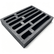 KAISA 6-In-1 Reusable Graphite Ingot Mold, Long Bar Smelting Mold & Crucible for Melting Gold Silver Copper, Jewelry Casting Molds for Metal Melting, Casting & Refining Gm-01