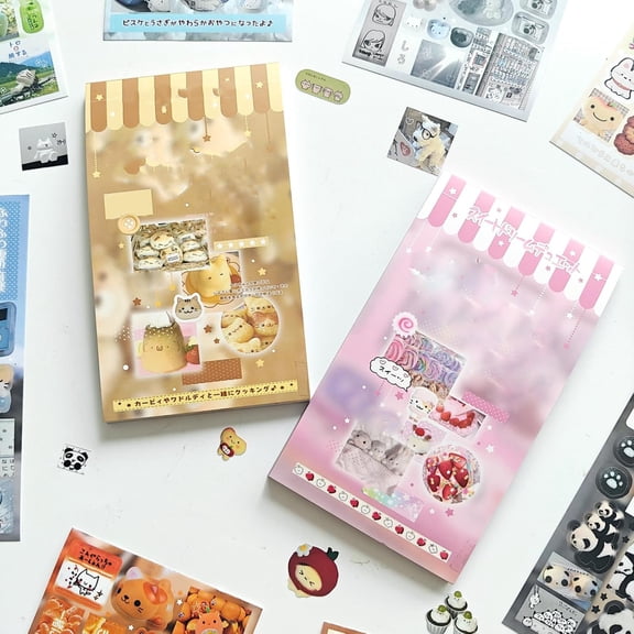 KAISA 800+ Kawaii Stickers Book for Journaling Supplies,40 Sheets Cute Theme Japanese Sticker Book for Junk Journal Supplies,Bullet Journaling,Scrapbooking Supplies,Notebook,Planner